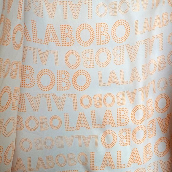 LALA BOBO RARE BRIGHT FUN GRAPHIC PUFFER HOODIE JACKET COAT LARGE - Picture 9 of 10